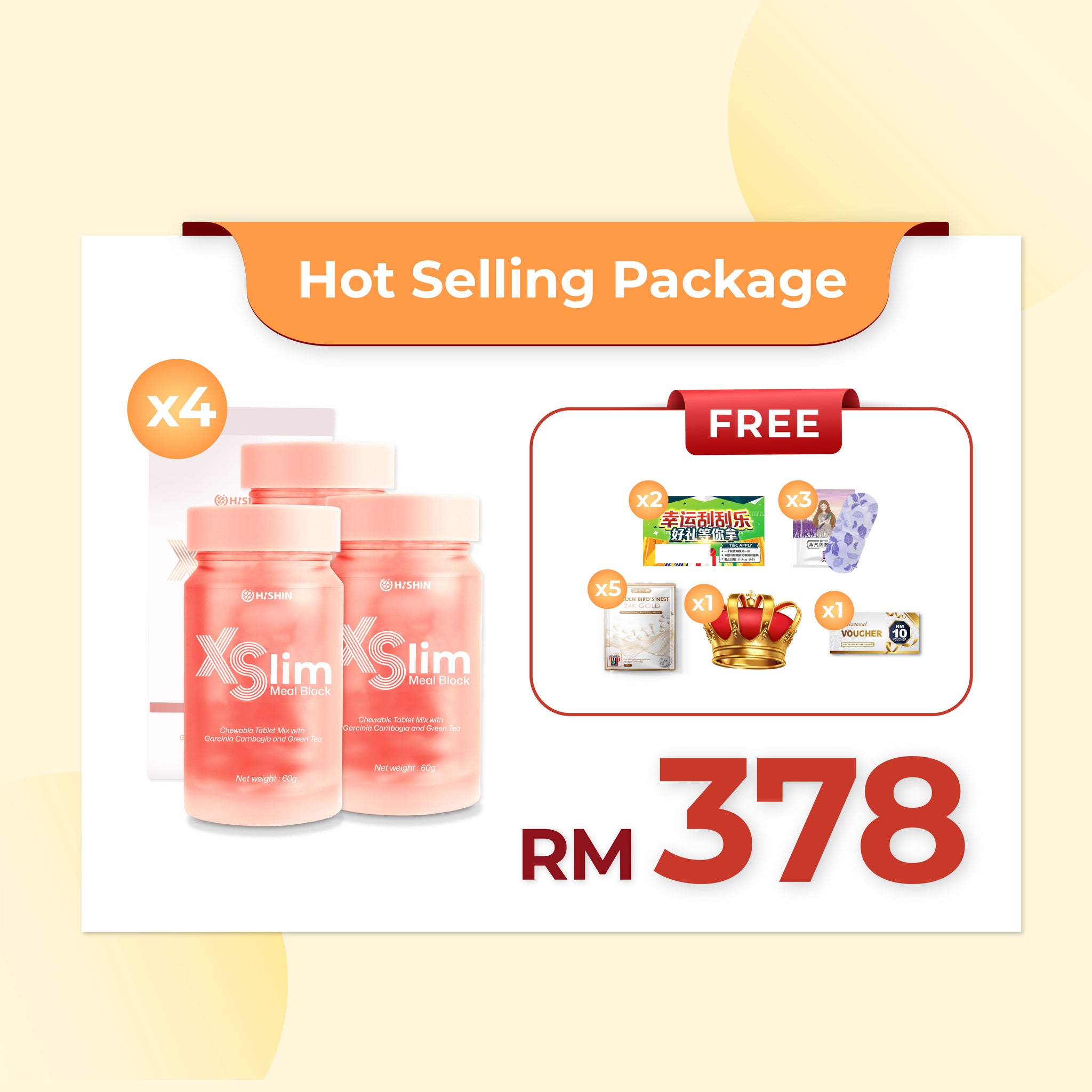 Hishin XSlim Meal Block